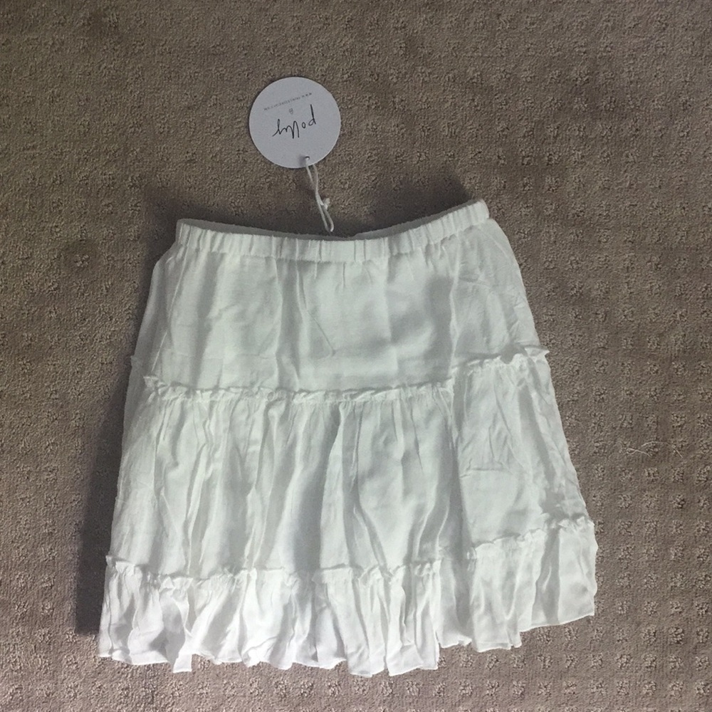 Princess Polly white Marlowe mini skirt